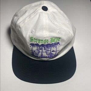 OBEY NEW White and Black Cap with Purple Embroidery